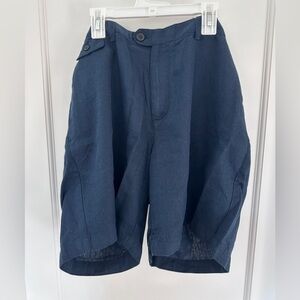 Banana Republic Dark Blue Flat Front Shorts